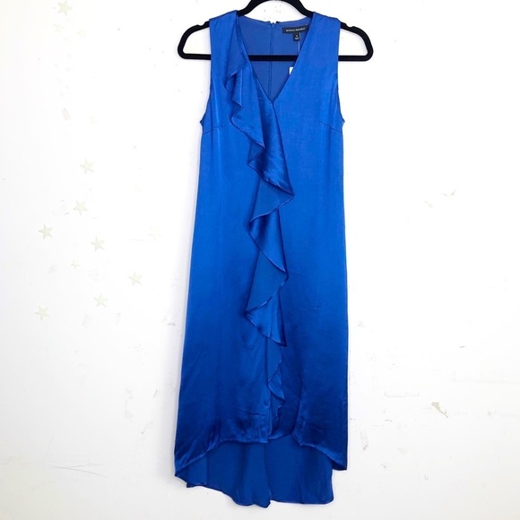 𝅺Banana republic Cascade satin ruffle front dress - Picture 11 of 11
